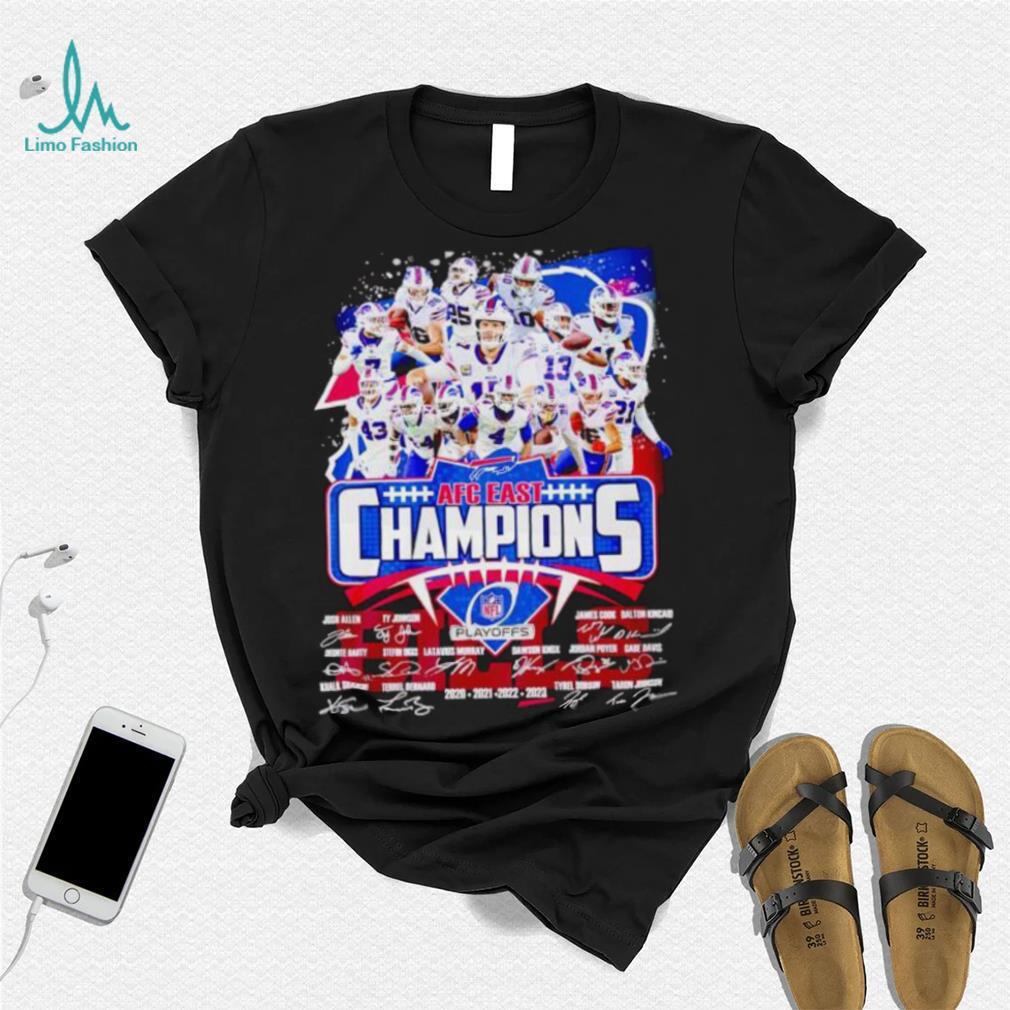 Buffalo Bills AFC East Champions signatures shirt Buffalo Bills AFC East Champions signatures shirt