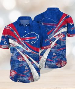 Buffalo Bills Flower Waves Hawaiian Shirt