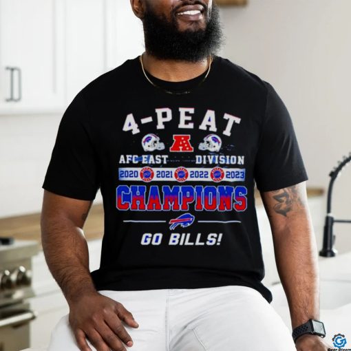 Buffalo Bills Go Bills 4 Peat Afc East Division Champions 2020 2021 2022 2023 Shirt