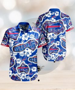 Buffalo Bills Hawaiian Shirts Tropical Flower Mens