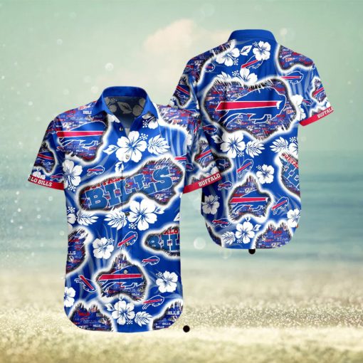 Buffalo Bills Hawaiian Shirts Tropical Flower Mens