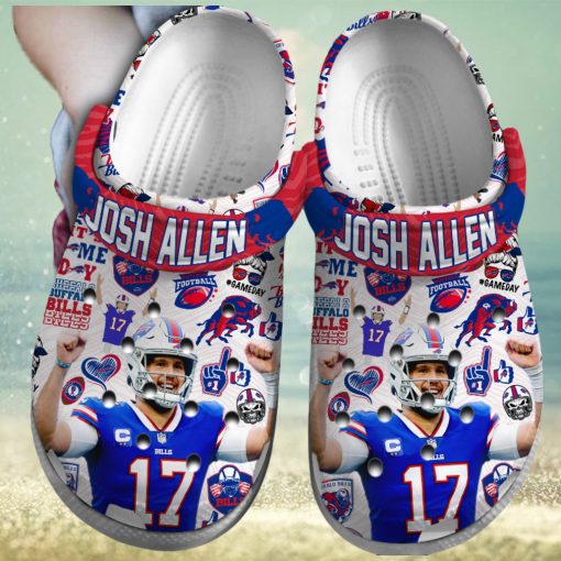 Buffalo Bills Josh Allen NFL Sport Crocs Crocband Clogs Shoes Comfortable For Men Women and Kids – Footwearelite Exclusive