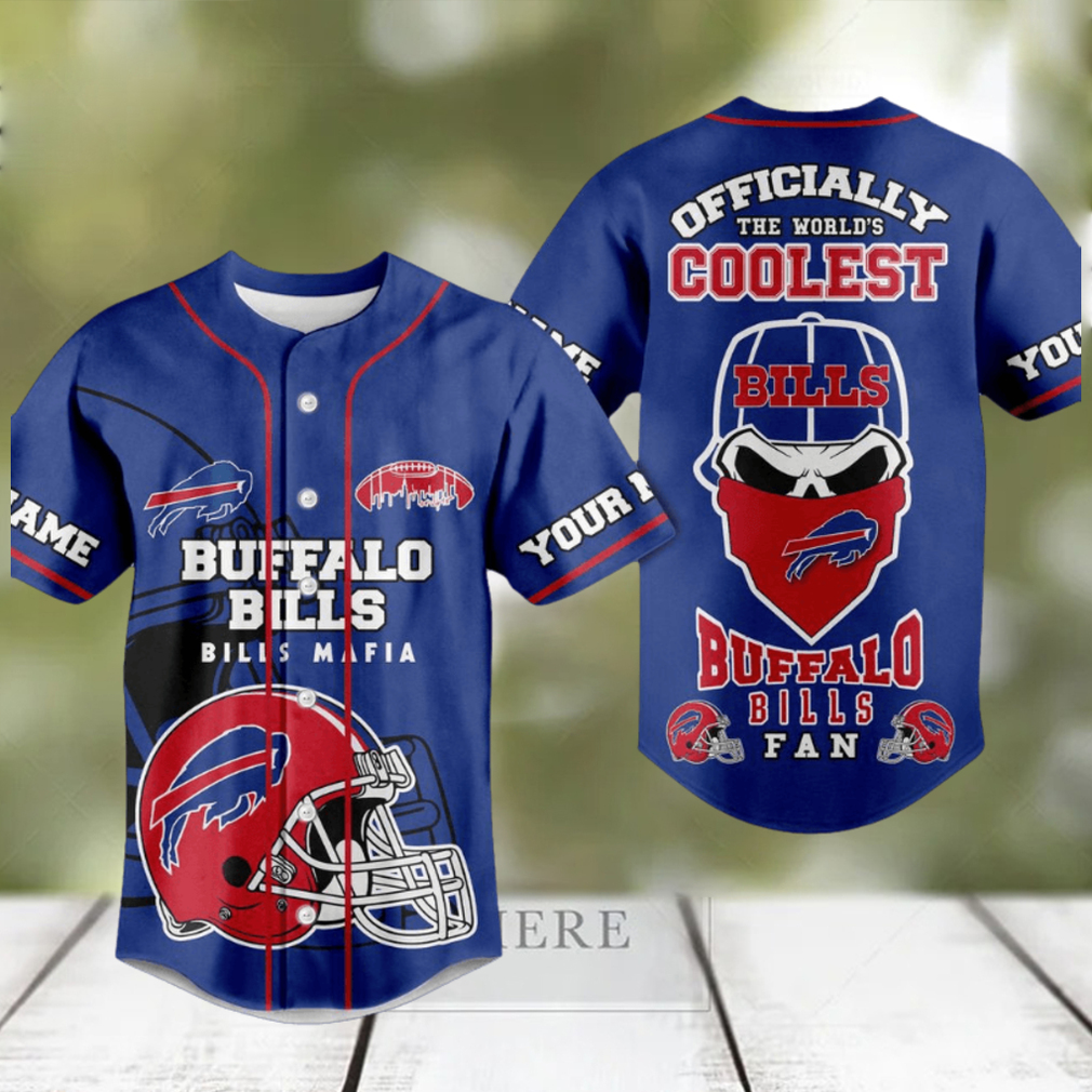 Buffalo Bills Mafia Blue Design Baseball Jersey Buffalo Bills Mafia Blue Design Baseball Jersey