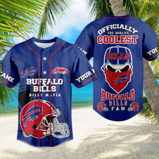 Buffalo Bills Mafia Blue Design Baseball Jersey
