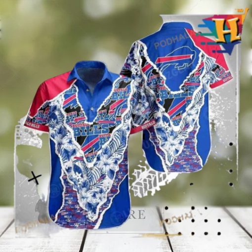 Buffalo Bills NFL Hawaii Shirt Floral Pattern Summer Hawaiian Shirt Best Fans