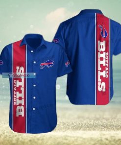 Buffalo Bills Plain Blue Basic Sport Hawaiian Shirt