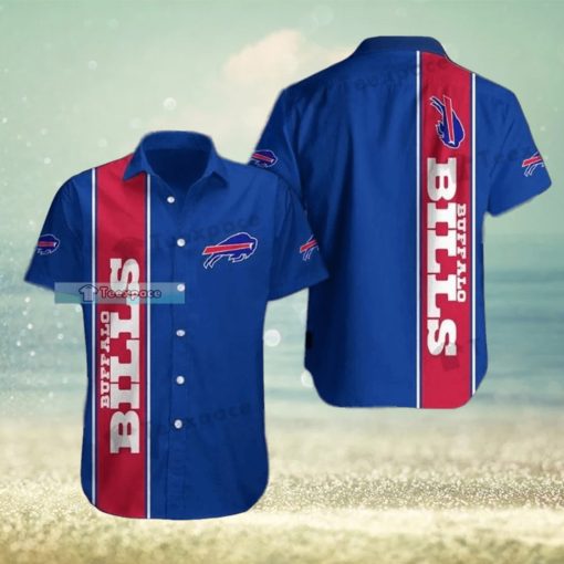 Buffalo Bills Plain Blue Basic Sport Hawaiian Shirt