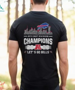 Buffalo Bills Skyline Players Name 2023 AFC East Division Champions Let’s Go Bills Shirt Royal