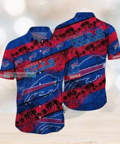 Buffalo Bills Stripes Floral Sunset Hawaiian Shirt