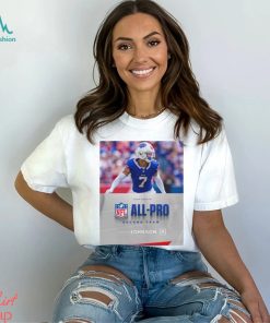 Buffalo Bills Taron Johnson CB 2023 Season NFL Associated Press All Pro Second Team Poster Unisex T Shirt