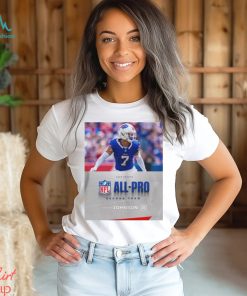 Buffalo Bills Taron Johnson CB 2023 Season NFL Associated Press All Pro Second Team Poster Unisex T Shirt