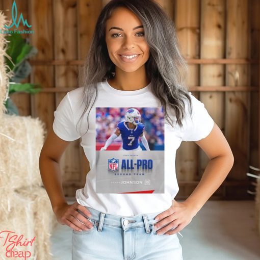 Buffalo Bills Taron Johnson CB 2023 Season NFL Associated Press All Pro Second Team Poster Unisex T Shirt