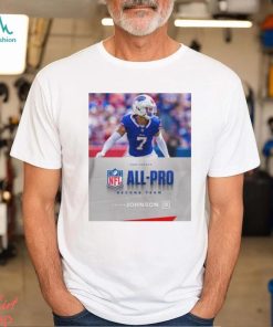 Buffalo Bills Taron Johnson CB 2023 Season NFL Associated Press All Pro Second Team Poster Unisex T Shirt