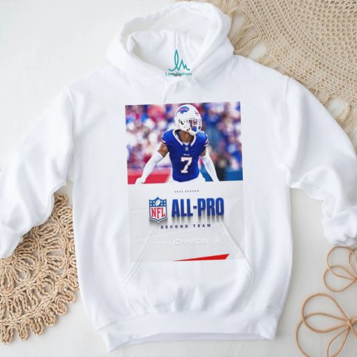 Buffalo Bills Taron Johnson Cb 2023 Season Nfl Associated Press All Pro Second Team T shirt