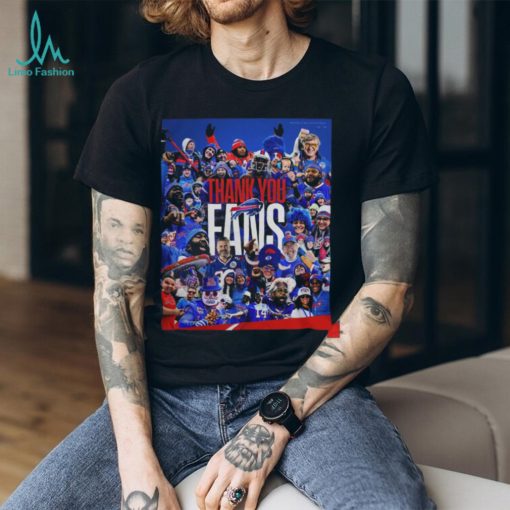 Buffalo Bills Thank You Fans 2024 Tshirt