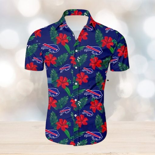 Buffalo Bills Tropical Flower Pattern Hawaiian Shirt