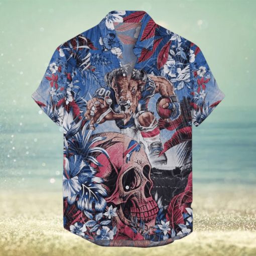 Buffalo Bills Tropical Skull mascot NFL Hawaiian Shirt Men And Women For Fans Gift