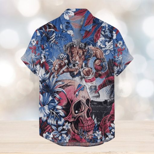 Buffalo Bills Tropical Skull mascot NFL Hawaiian Shirt Men And Women For Fans Gift