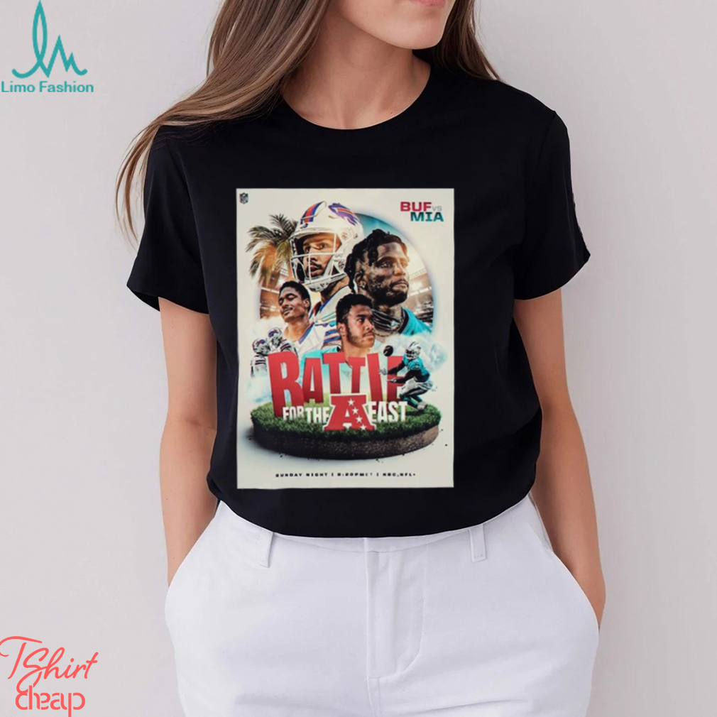 Buffalo Bills Vs Miami Dolphins Battle For The AFC East NFL Playoff Shirt Buffalo Bills Vs Miami Dolphins Battle For The AFC East NFL Playoff Shirt