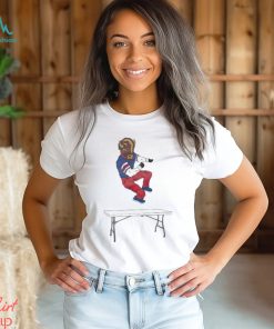Buffalo Bills mascot on the table shirt