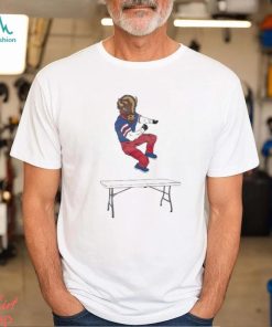 Buffalo Bills mascot on the table shirt, hoodie, sweater, long sleeve and tank top Buffalo Bills mascot on the table shirt