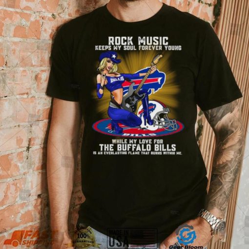 Buffalo Bills rock music keep my soul forever young shirt