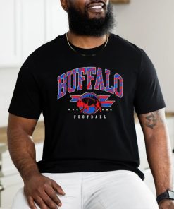 Buffalo Football NFL Logo Blue and Red Stripes shirt