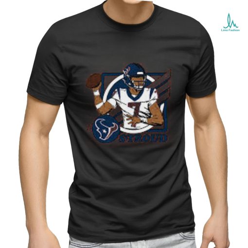 C.J. Stroud Houston Texans Homage Caricature Player Tri Blend T Shirt