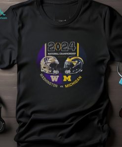 CFP 2024 National Championship Game Head to Head Washington Huskies vs Michigan Wolverines T Shirt