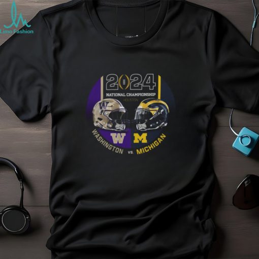 CFP 2024 National Championship Game Head to Head Washington Huskies vs Michigan Wolverines T Shirt