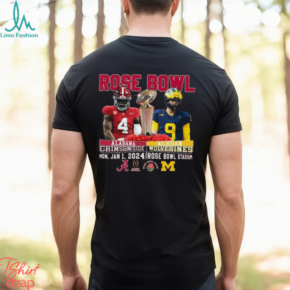 CFP Rose Bowl Game Jalen Mirole And Jj Mccarthy 2024 T Shirt CFP Rose Bowl Game Jalen Mirole And Jj Mccarthy 2024 T Shirt