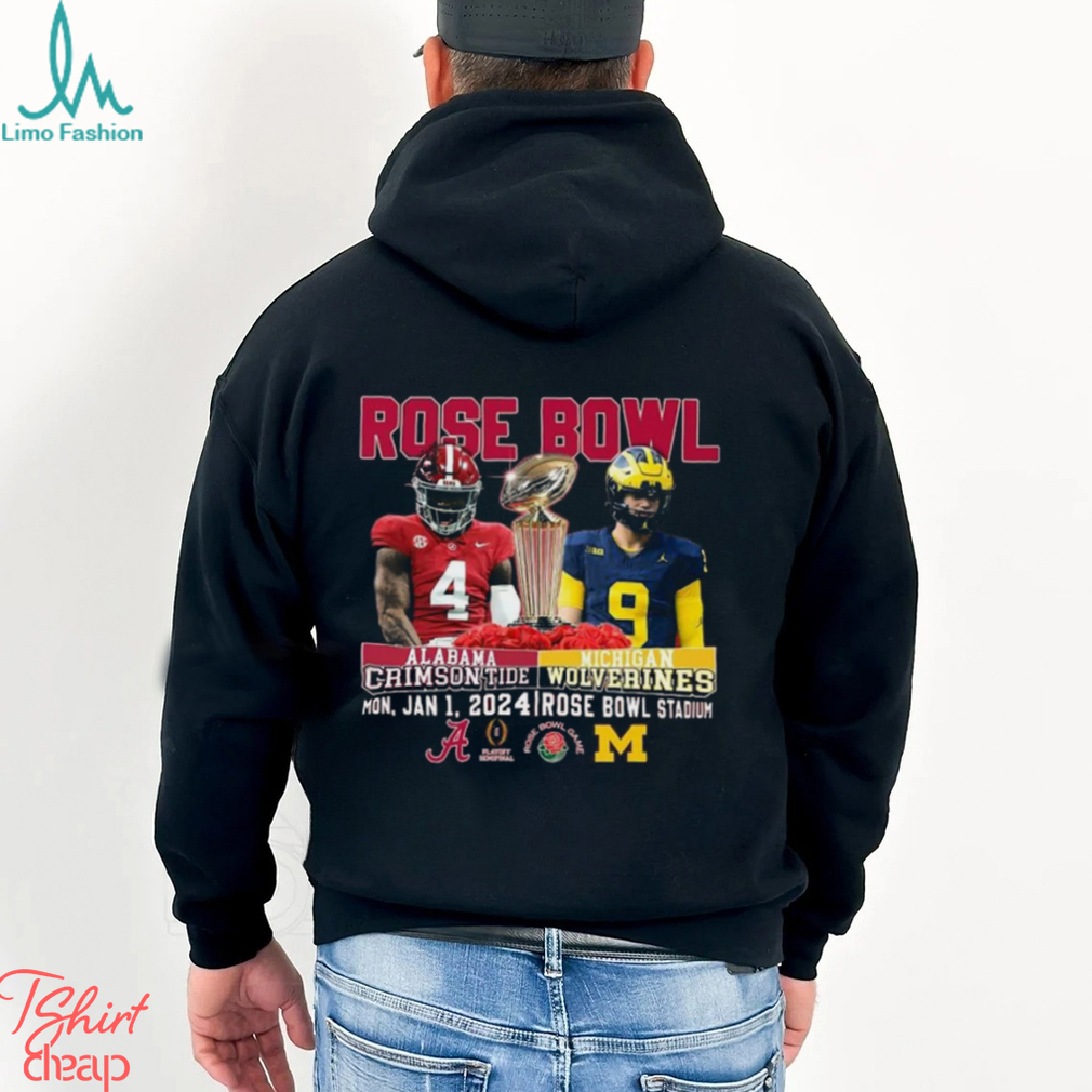 CFP Rose Bowl Game Jalen Mirole And Jj Mccarthy 2024 T Shirt CFP Rose Bowl Game Jalen Mirole And Jj Mccarthy 2024 T Shirt