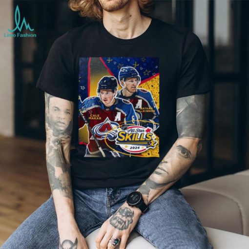 Cale makar and nathan mackinnon colorado avalanche 2024 nhl all star skills shirt