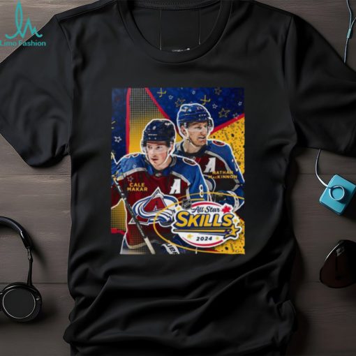 Cale makar and nathan mackinnon colorado avalanche 2024 nhl all star skills shirt