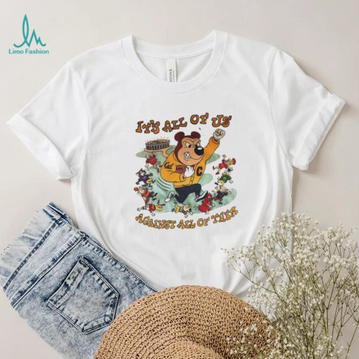 California Golden Bears It’s all of us against all of them cartoon shirt