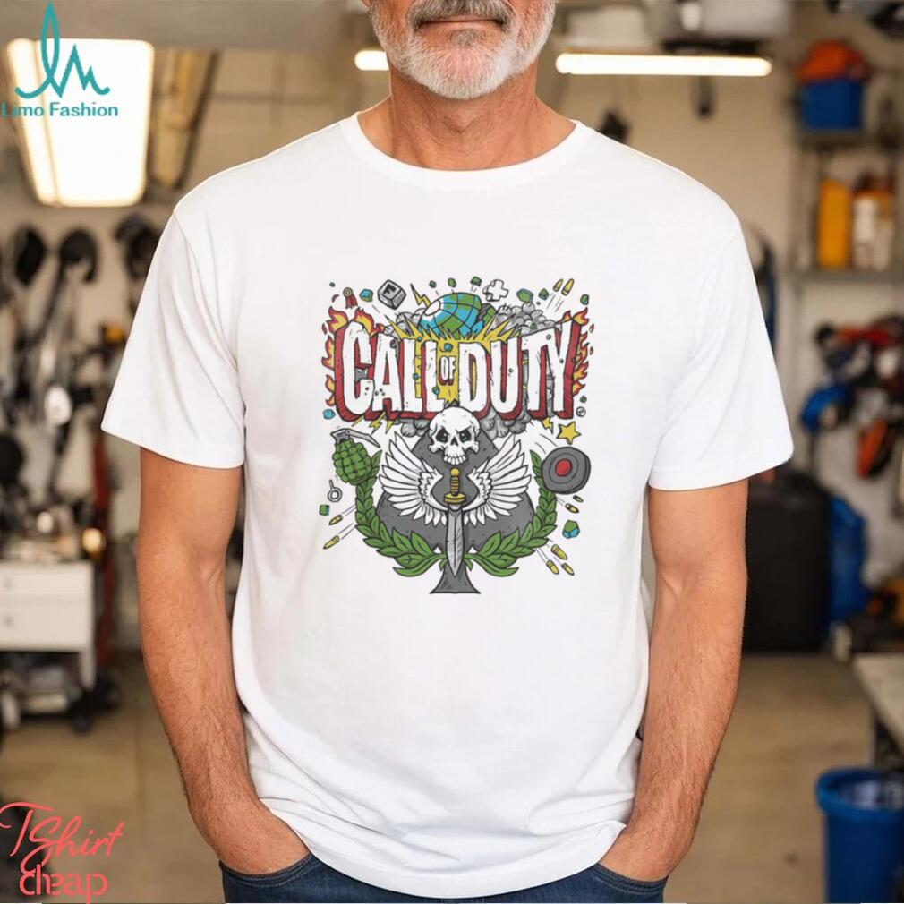Call of duty skate design yellow shirt Call of duty skate design yellow shirt