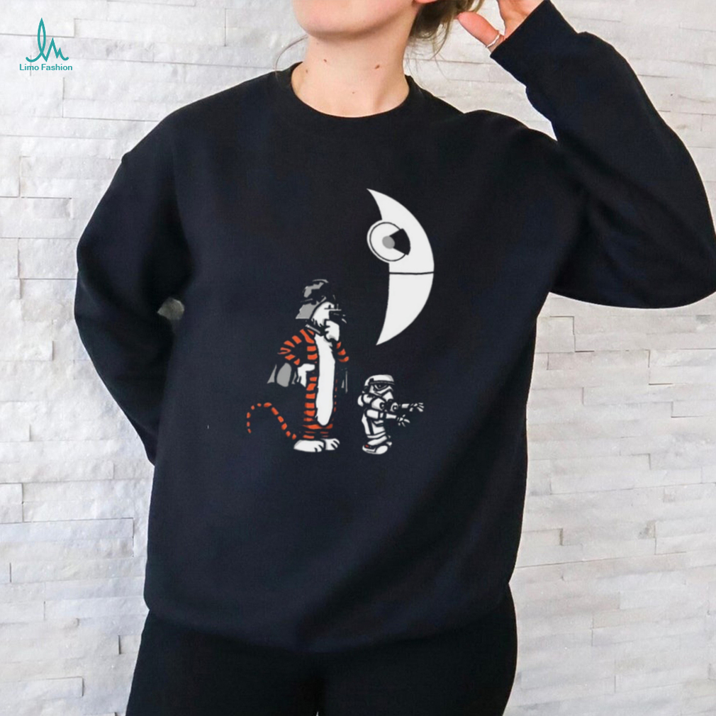 Calvin and Hobbes Darth Hobbes and Calvin Trooper t shirt Calvin and Hobbes Darth Hobbes and Calvin Trooper t shirt