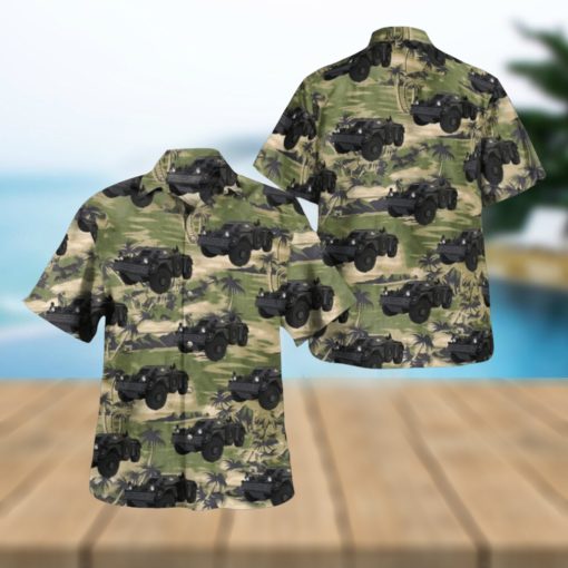 Canadian Army Ferret Scout Car Hawaiian Shirt