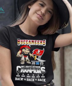 Captain Fear Buccaneers 2023 NFC South Division Champions back to back to back shirt