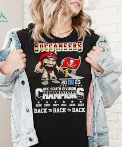 Captain Fear Buccaneers 2023 NFC South Division Champions back to back to back shirt