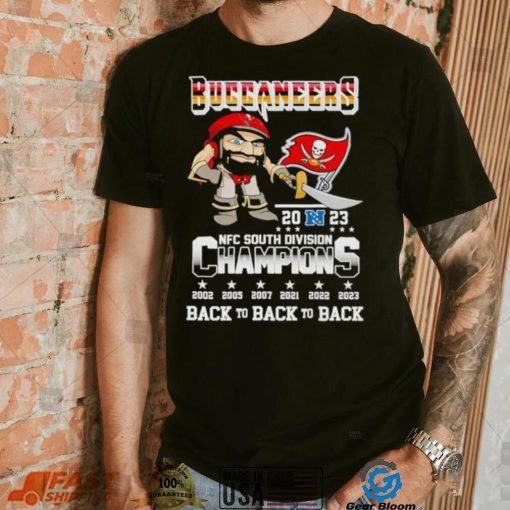 Captain Fear Buccaneers 2023 NFC South Division Champions back to back to back shirt
