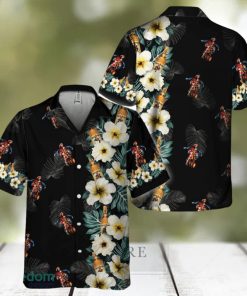 Captain Morgan Tropical Floral Hawaiian Shirt