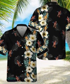 Captain Morgan Tropical Floral Hawaiian Shirt