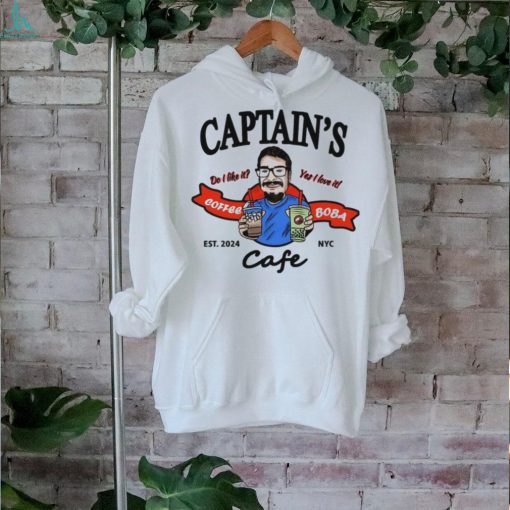Captain’s Do You Like It Coffee Yet I Love It Boba Cafe Est 2024 t shirt