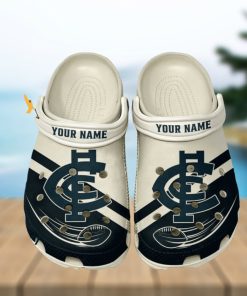 Carlton Football Club AFL Classic Custom Name Crocs Clogs Shoes