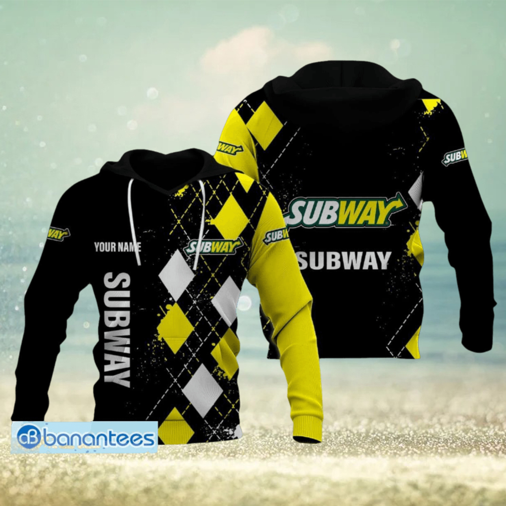 Caro Pattern SUBWAY Logo New Personalized 3D Hoodie For Men And Women Caro Pattern SUBWAY Logo New Personalized 3D Hoodie For Men And Women