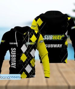 Caro Pattern SUBWAY Logo New Personalized 3D Hoodie For Men And Women