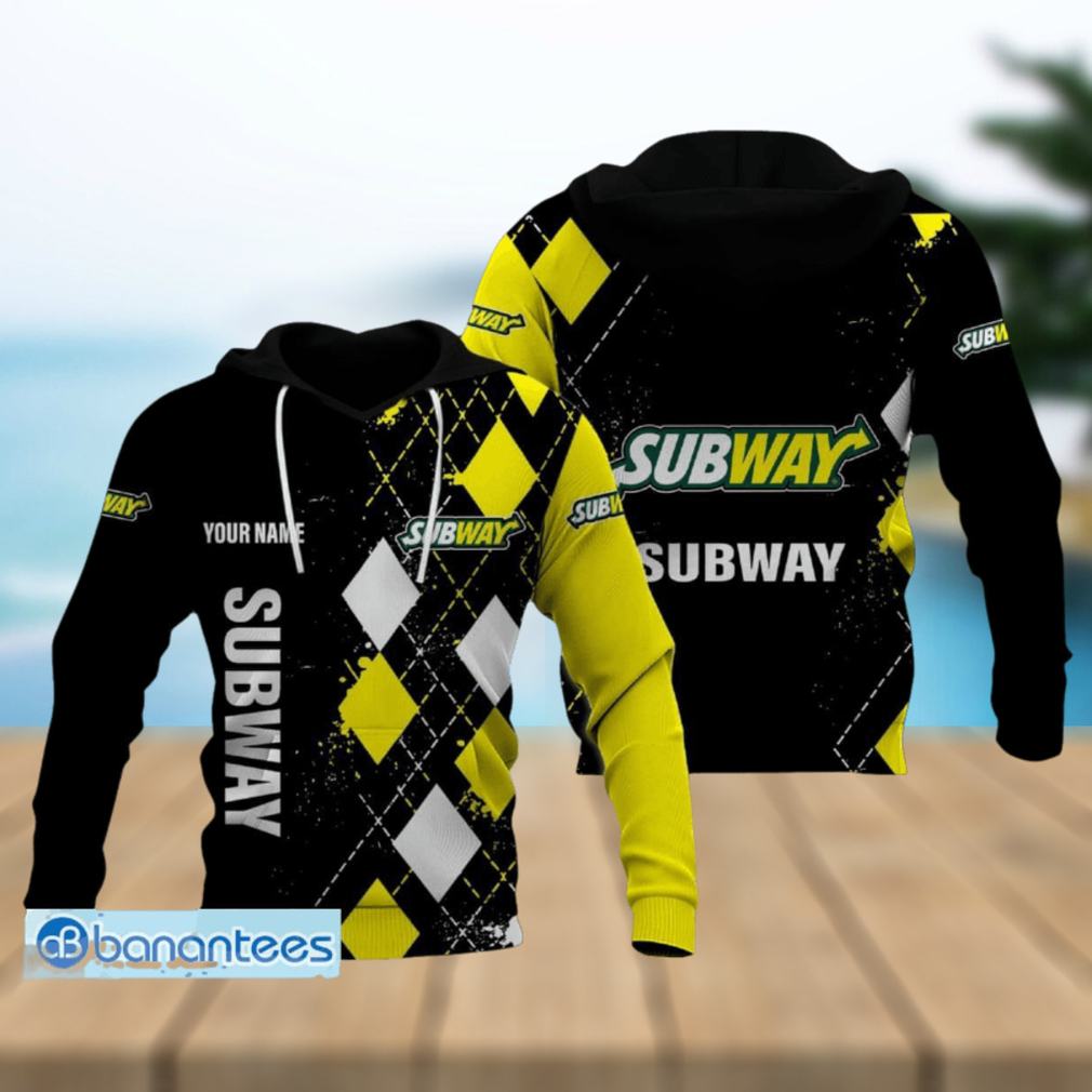 Caro Pattern SUBWAY Logo New Personalized 3D Hoodie For Men And Women Caro Pattern SUBWAY Logo New Personalized 3D Hoodie For Men And Women