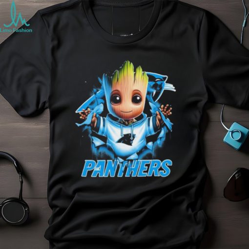 Carolina Panthers Baby Groot Blood Inside Me Shirt