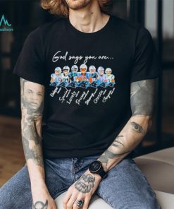 Carolina Panthers God Says You Are Unique Special Lovely Precious Strong Chosen Forgiven Shirt